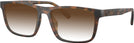 Rectangle Matte Dark Tortoise Coach 6263U L w/ Gradient Progressive Reading Sunglasses View #1