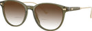Round Transparent Olive Coach 6265U w/ Gradient Bifocal Reading Sunglasses View #1