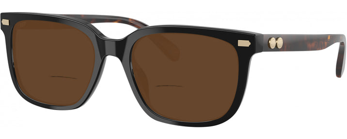 Square Black Coach 6266U Bifocal Reading Sunglasses View #1
