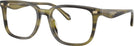 Square Striped Olive Coach 6276U Computer Style Progressive View #1