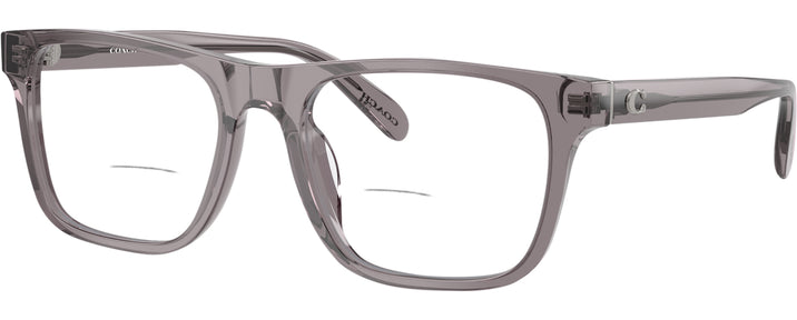 Square Transparent Grey Coach 6277U Bifocal View #1