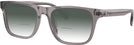 Square Transparent Grey Coach 6277U w/ Gradient Bifocal Reading Sunglasses View #1
