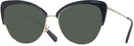 Cat Eye Black/shiny Light Gold Coach 7110 Progressive No Line Reading Sunglasses View #1