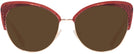 Cat Eye Burgundy/shiny Rose Gold Coach 7110 Progressive No Line Reading Sunglasses View #2