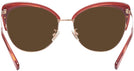 Cat Eye Burgundy/shiny Rose Gold Coach 7110 Progressive No Line Reading Sunglasses View #4