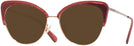 Cat Eye Burgundy/shiny Rose Gold Coach 7110 Progressive No Line Reading Sunglasses View #1