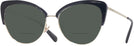 Cat Eye Black/shiny Light Gold Coach 7110 Bifocal Reading Sunglasses View #1