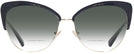 Cat Eye Black/shiny Light Gold Coach 7110 w/ Gradient Bifocal Reading Sunglasses View #2