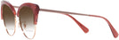 Cat Eye Burgundy/shiny Rose Gold Coach 7110 w/ Gradient Bifocal Reading Sunglasses View #3