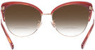 Cat Eye Burgundy/shiny Rose Gold Coach 7110 w/ Gradient Bifocal Reading Sunglasses View #4