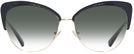 Cat Eye Black/shiny Light Gold Coach 7110 w/ Gradient Progressive Reading Sunglasses View #2