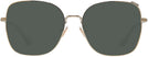 Oversized,Square Shiny Light Gold Coach 7133 Progressive No Line Reading Sunglasses View #2