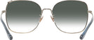 Oversized,Square Shiny Light Gold Coach 7133 w/ Gradient Progressive Reading Sunglasses View #4