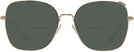 Oversized,Square Shiny Light Gold Coach 7133 Bifocal Reading Sunglasses View #2