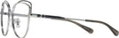 Cat Eye,Oversized Shiny Silver/black Coach 7162 Bifocal View #3
