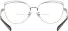 Cat Eye,Oversized Shiny Silver/black Coach 7162 Bifocal View #4