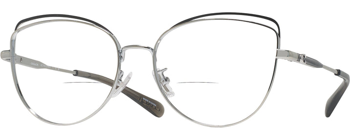  Shiny Silver/black Coach 7162 Bifocal View #1