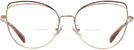 Cat Eye,Oversized Shiny Light Gold/nutmeg Coach 7162 Bifocal View #2