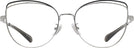Cat Eye,Oversized Shiny Silver/black Coach 7162 Single Vision Full Frame View #2