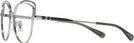 Cat Eye,Oversized Shiny Silver/black Coach 7162 Single Vision Full Frame View #3