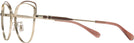 Cat Eye,Oversized Shiny Light Gold/nutmeg Coach 7162 Single Vision Full Frame View #3
