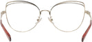 Cat Eye,Oversized Shiny Light Gold/nutmeg Coach 7162 Single Vision Full Frame View #4