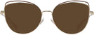 Cat Eye,Oversized Shiny Light Gold/nutmeg Coach 7162 Progressive Reading Sunglasses View #2