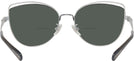 Cat Eye,Oversized Shiny Silver/black Coach 7162 Bifocal Reading Sunglasses View #4