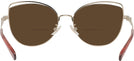 Cat Eye,Oversized Shiny Light Gold/nutmeg Coach 7162 Bifocal Reading Sunglasses View #4