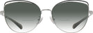 Cat Eye,Oversized Shiny Silver/black Coach 7162 w/ Gradient Bifocal Reading Sunglasses View #2
