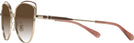 Cat Eye,Oversized Shiny Light Gold/nutmeg Coach 7162 w/ Gradient Bifocal Reading Sunglasses View #3