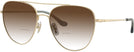 Aviator Shiny Light Gold Coach 7182 w/ Gradient Bifocal Reading Sunglasses View #1