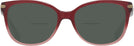 Square SHIMMER BURGUNDY PINK GRADIENT Coach 8132 Bifocal Reading Sunglasses View #2