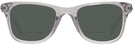 Square Transparent Grey Glitter Coach 8279U Bifocal Reading Sunglasses View #2