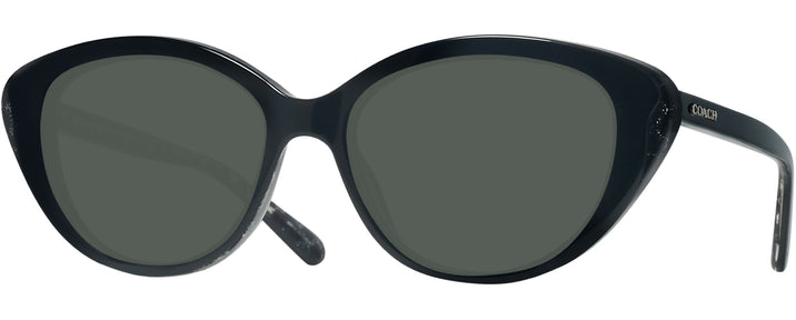 Cat Eye Black Glitter Coach 8288 Progressive Reading Sunglasses View #1