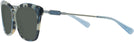 Square Blue Tortoise Coach 8305 Progressive Reading Sunglasses View #3