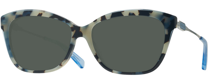 Square Blue Tortoise Coach 8305 Progressive Reading Sunglasses View #1
