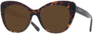 Cat Eye Dark Tortoise Coach 8317 Bifocal Reading Sunglasses View #1