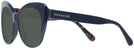 Cat Eye Navy Coach 8317 Bifocal Reading Sunglasses View #3