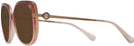 Oversized Peach Tortoise Coach 8320 Progressive Reading Sunglasses View #3