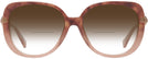 Oversized Peach Tortoise Coach 8320 w/ Gradient Bifocal Reading Sunglasses View #2