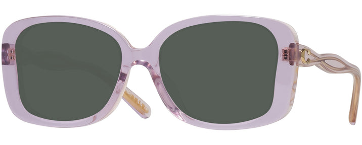 Oversized Transparent Lilac Coach 8334U Progressive Reading Sunglasses View #1