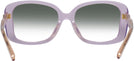 Oversized Transparent Lilac Coach 8334U w/ Gradient Progressive Reading Sunglasses View #4