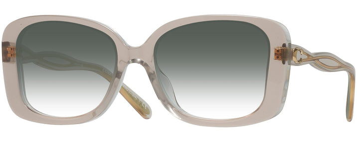 Oversized Transparent Grey Coach 8334U w/ Gradient Progressive Reading Sunglasses View #1