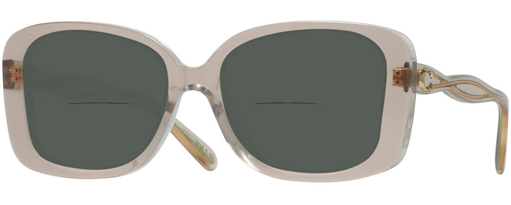 Oversized Transparent Grey Coach 8334U Bifocal Reading Sunglasses View #1