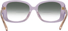 Oversized Transparent Lilac Coach 8334U w/ Gradient Bifocal Reading Sunglasses View #4