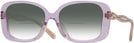 Oversized Transparent Lilac Coach 8334U w/ Gradient Bifocal Reading Sunglasses View #1