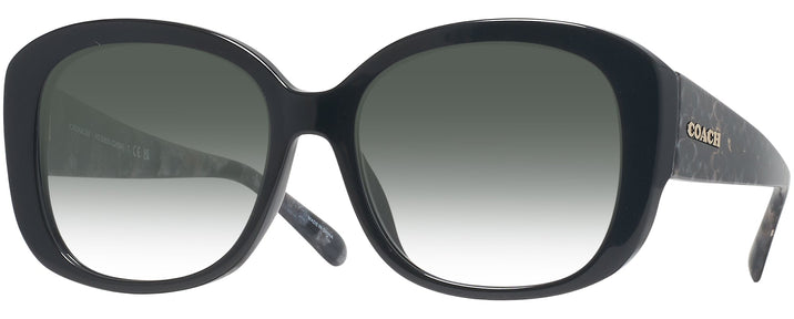 Butterfly Black Coach 8363U w/ Gradient Progressive Reading Sunglasses View #1
