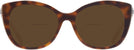 Cat Eye Tortoise/transparent Beige Coach 8365U Bifocal Reading Sunglasses View #2