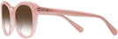 Cat Eye Milky Pink/transparent Pink Coach 8365U w/ Gradient Bifocal Reading Sunglasses View #3